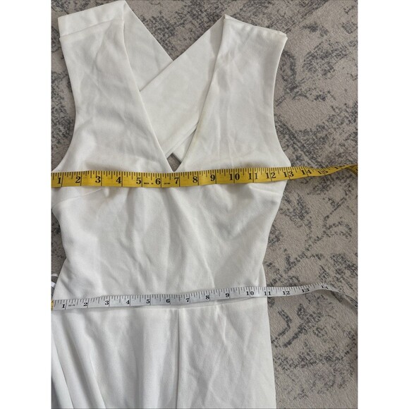 Lulus Thinking Out Loud White Backless Jumpsuit Size Small Bridal Bachelorette - Picture 5 of 7